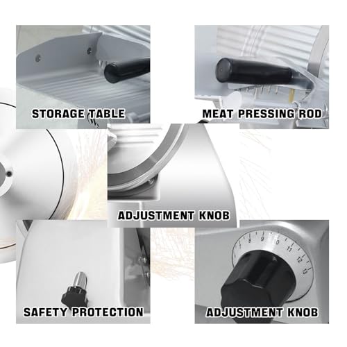 Cortadora de carne de acero inoxidable ajustable 0-15 mm miniatura 5