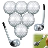 Hole in One Ensemble de décorations de fête de golf – 6 ballons et 2 articles gonflables pour club de golf – 80 x 25 cm – Idéal pour les anniversaires à thème, les événements sportifs et les