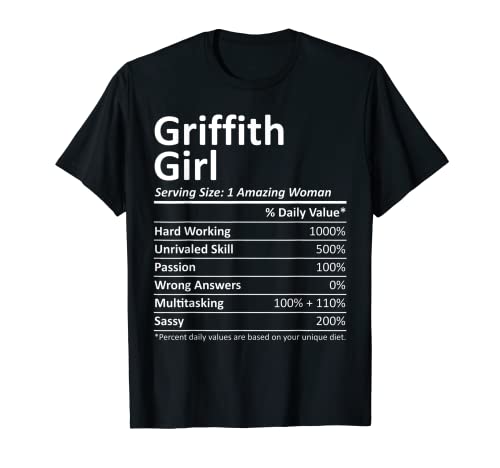 Griffith Girl in Indiana, lustiges Geschenk für die Stadt T-Shirt