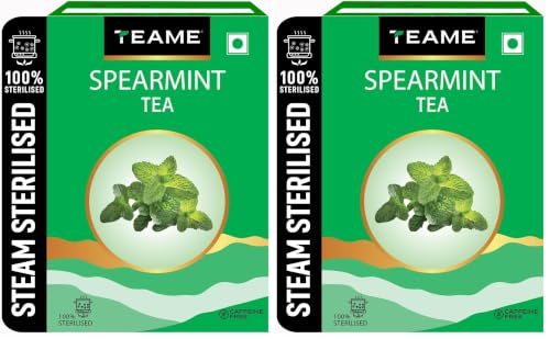 Image of TE-A-ME Spearmint Infusion - 50g (50+ Cups) | Spearmint Leaves for PCOS, PCOD & Facial Hair | Helps - Balance Hormones, Reduces Facial Hair & Acne | Supports Digestion | Herbal Tea - Dried Loose Leaf - Caffeine Free