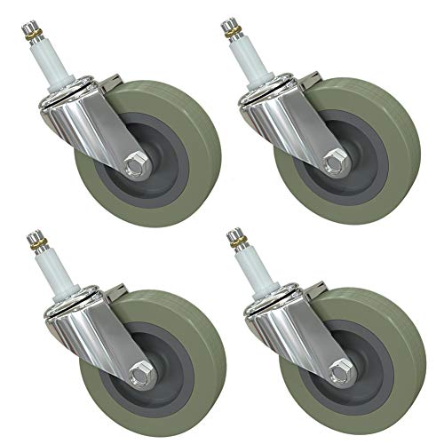 Roulettes pivotantes universelles de 7,6 cm avec enveloppe M15 pour charge 240kg