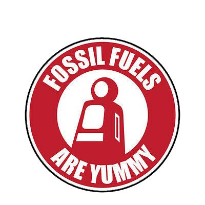 MAGNET Fossil Fuels Are Yummy Hot Rod Vintage Parody Magnetic Vinyl Car Fridge Sticks to any Metal Surface 5"