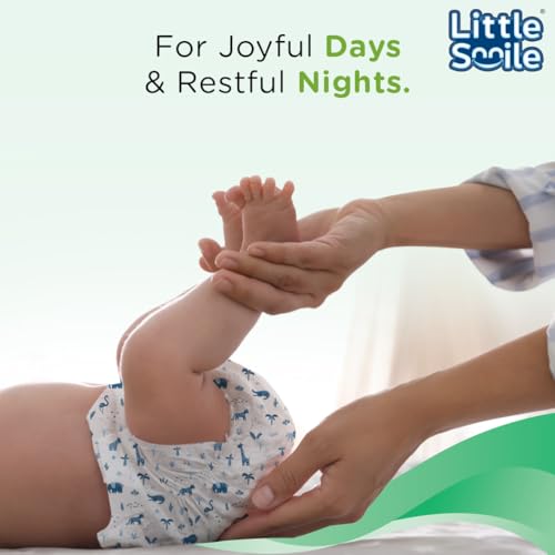 Image of Baby Diapers Pant Style | Size - M - 34 (Pack of 2) | Odorless and Antibacterial Layer with Urine Indicator (68 Pieces)