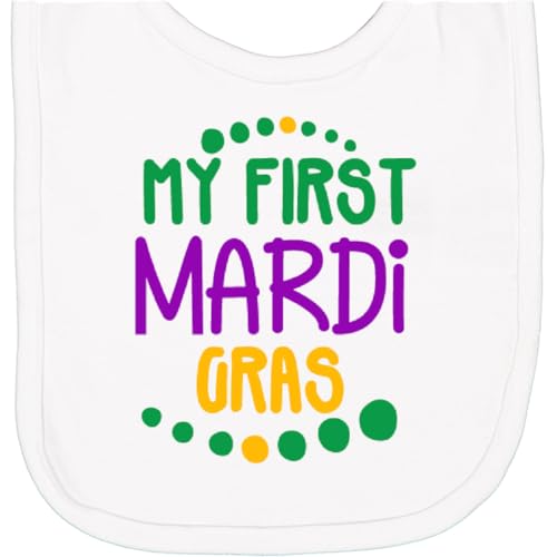 inktastic My First Mardi Gras Newborn Bib
