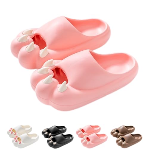 Cat's Claw Slippers EVA Bathroom Slippers Ladies Summer Outside Wear Home Indoor Thick Soles Non-slip Cute Couple