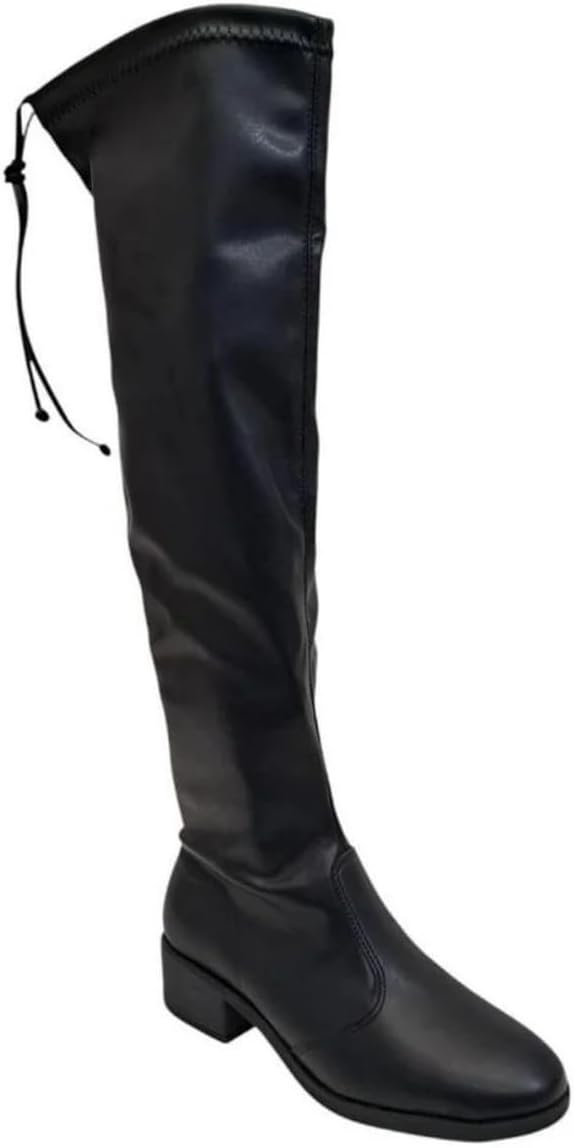Bota Over The Knee Feminina Beira Rio – Estilo Montaria, Cano Alto, Confortável e Elegante (Preto, BR, Adulto, Numérico, 37)