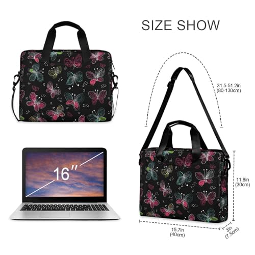 Funda portátil para laptop 15.6 pulgadas con asa y correa miniatura 5