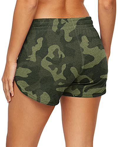 Colosseum Active Women's Simone Cotton Blend Yoga And Running Short (Camo, X-Small) #TOP2