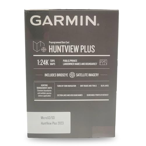 Garmin Huntview Plus, Preloaded microSD Cards with Hunting Management Units for Garmin Handheld GPS Devices, South California 2024