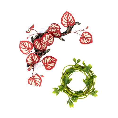 Reptile Climbing Vine 2-Pack – Resin Driftwood with Suction Cups