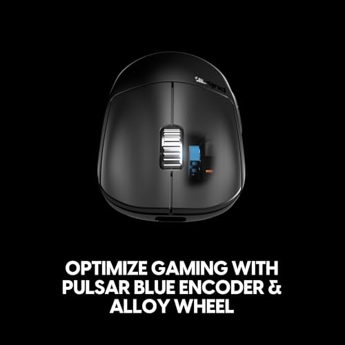 Image of Pulsar Gaming Gears X2H v3 eS Wireless Gaming Mouse, Ultra Lightweight 1.87 oz (60g), Symmetrical, Optical Switch, 32000 DPI, 750 IPS, XS-1 Sensor, 8k Compatible (Mini, Black)