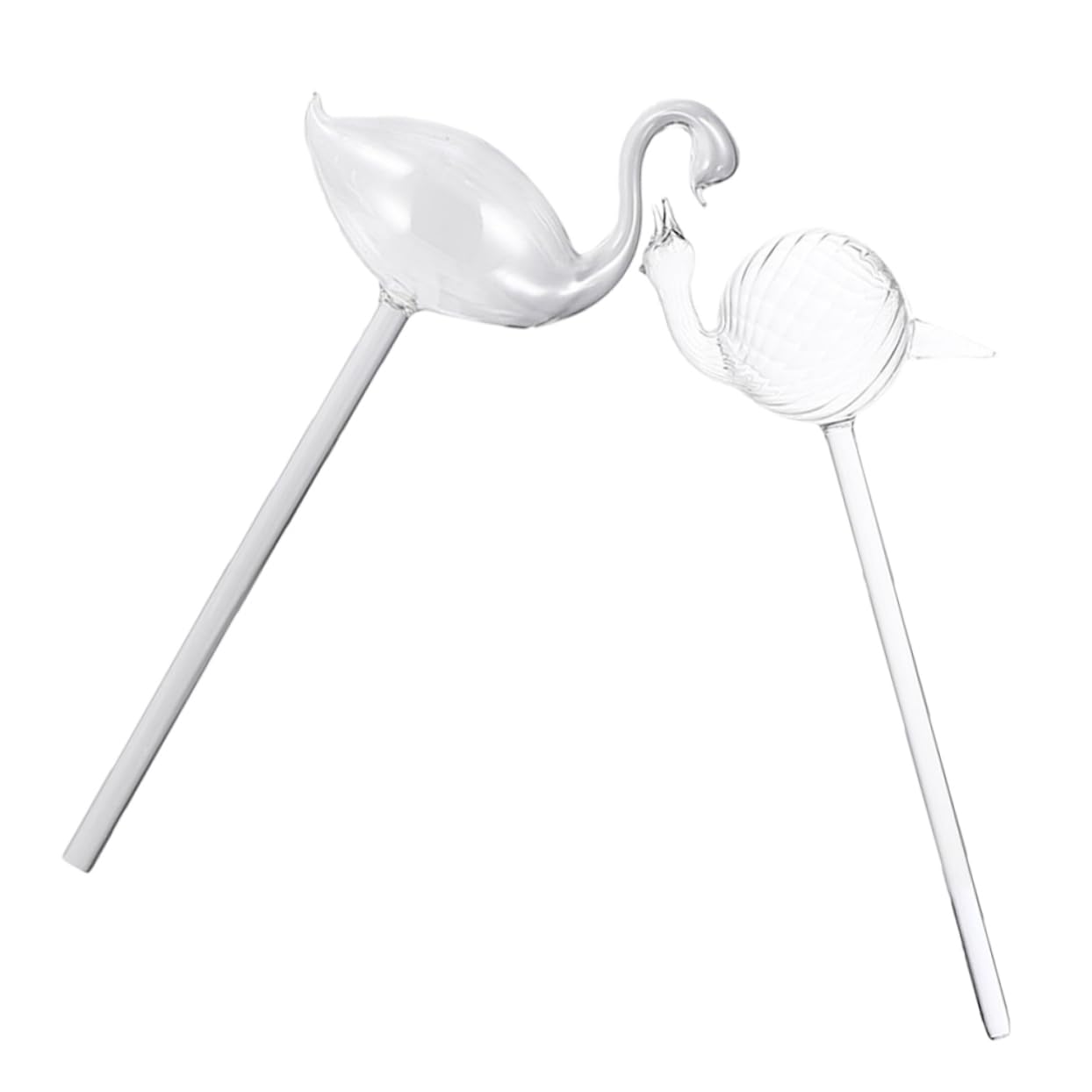 GALPADA 2pcs Self Watering Planter Insert: Transparent Glass Automatic Waterer Device for Indoor Plants - Self-Watering Spikes for Garden Flower Pots