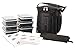 ISOCUBE 3 Meal Prep Management Insulated Lunch Bag Cooler with 6 Stackable Meal Prep Containers, 2 ISOBRICKS, and Shoulder Strap - MADE IN USA (Blackout)