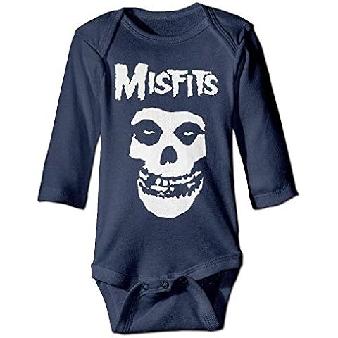 Pengshiliu Cute Misfits Baby Climbing Long Sleeve Onesie 0-6 Month Navy Cover