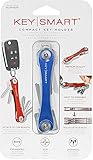 KeySmart - Compact Key Holder and Keychain Organizer (up to 14 Keys, Blue)