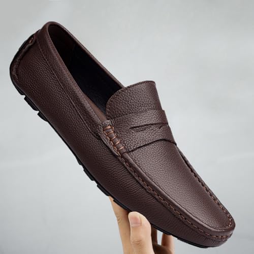 MWX Men's Dress Loafers Black Mens Loafers Casual Slip on Shoes Fashion Soft Lightweight Boat Shoes3