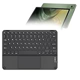 BoxWave Keyboard Compatible with Motorola Moto Pad (2026) - SlimKeys Bluetooth Keyboard with Trackpad, Portable Slim TouchPad - Jet Black