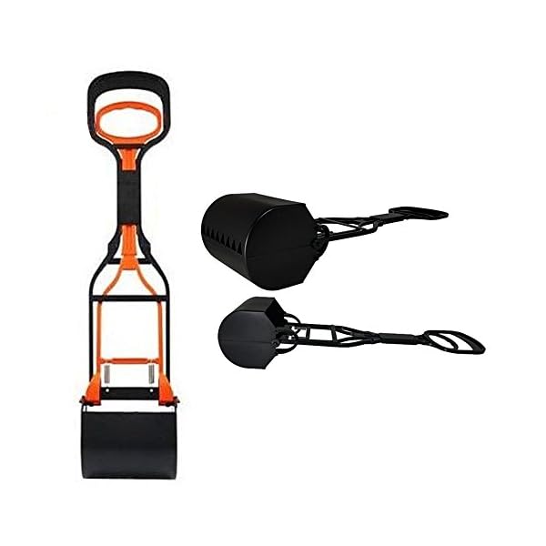 Dog Pet Pooper Scooper Jaw Poop Scoop Clean Pick Up Waste Tool Handle 24" New !