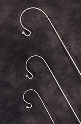 3 x Shepherd's Crook Metal Lantern Supports - Various Sizes & Colours Available! (1.2m, Antique Cream)