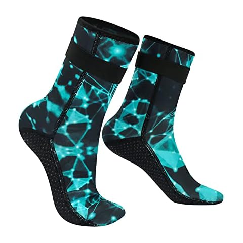 Summshall 3mm Neoprensocken für Damen und Herren, Warm Halten Neopren Socken Anti-Rutsch-Sohle Neoprensocken Langlebigkeit Wattsocken für Wassersport Cover