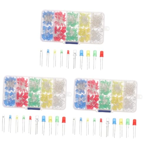 Kit diodes LED émettrices lumineuses pour projets électroniques et ampoules compactes DIY