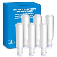 AquaStrata 6 Kaffeewasserfilter Ersatz für Melitta® Filterpatrone, Melitta® Pro Aqua, Nivona® Wasserfilterpatrone, Krups® F088, Nivona® Café Romatica, Bosch® Kaffeevollautomaten, BPA-frei & Entkalkung