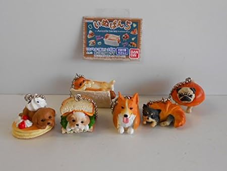 Amazon アニコラシリーズいぬぱん 5 全6種 ミニチュア食品 わんこ 全6種 1 サンドイッチーズー 2 ポメカツサンド カプセル玩具 おもちゃ