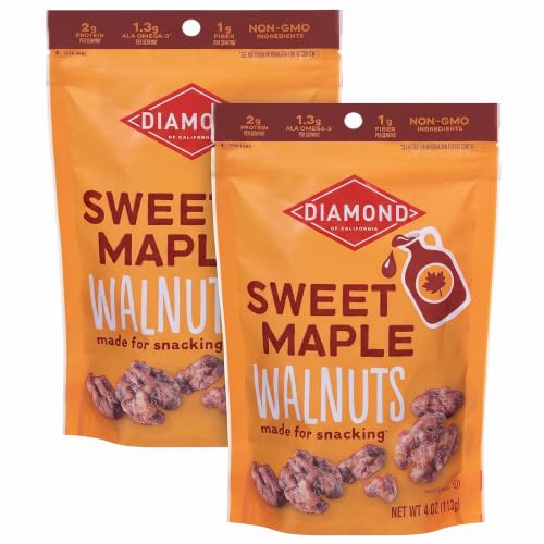 Diamond of California Sweet Maple Snack Walnut 4 oz - 1unit (Pack of 2)