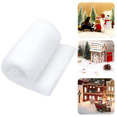 BOARDFEB 80 x 240 cm Schneedecke Deko Weihnachten, Kunstschnee Matte...