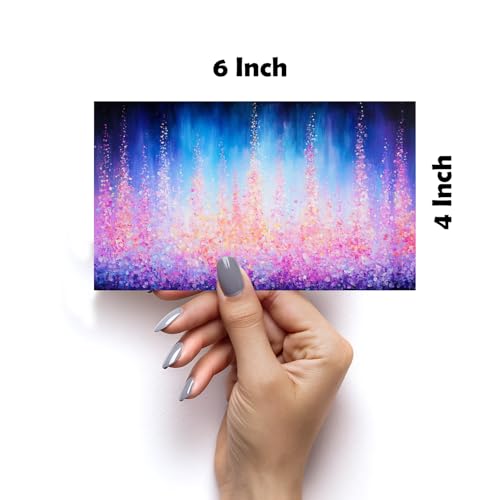 Image of SiddArtify Floral Landscape Wall Art Prints Set - Colorful Nature Poster Decor for Living Room Bedroom Office - Set of 2-4x6 Inch - Board (Pack of 6) - Sticker (Pack of 6)