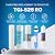 TGI-525 Filter Replacement Kit Compatible with Topway Global Reverse Osmosis System, One-Year Supply with Sediment, Carbon Block, and GAC Cartridges, 50 GPD RO Membrane, Plus a Post Carbon Filter