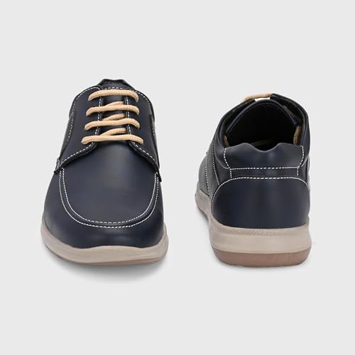 Image of Centrino Men's Casual Lace-Up Shoes | Comfortable Round Toe Lace-Up Derby Shoe with Rugged Rubber Thick Sole for Casual, Office, College, Outdoor, Travel, Trekking, Weekend Outing(8102)