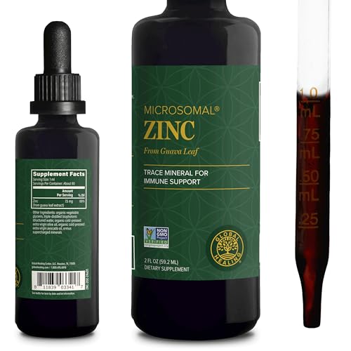 Global Healing USDA Organic Zinc Supplements Liquid - Pure Vitamin