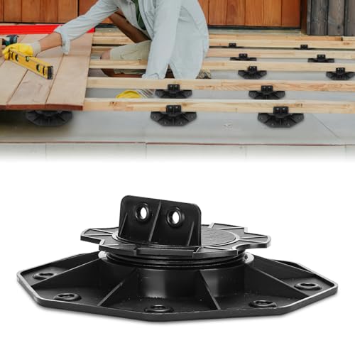 Ansobea Lot de 50 Plots Terrasse Réglables en Hauteur 18-30 mm pour Dalles, Sol, Pierre & Carrelage - Lambourde pour Terrasse Bois