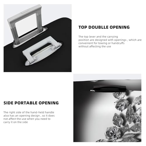 Diamond Jewelry Jewels Luxury Luggage Suitcase Covers Elastic Washable Travel Luggage Protector Anti Scratch Travel Suitcase Protective Cover For Kid And Adult, Fits 18-32 Inch Luggage4