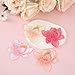 Lotus Flower Embroidery Applique, Multicolor 8 * 8cm Lotus Flower Iron on Patches 4 Pcs Lotus Floral Decorative Patches Beautiful Sew on Floral Stickers for Backpacks Clothing T-Shirt Jacket Jeans Hat