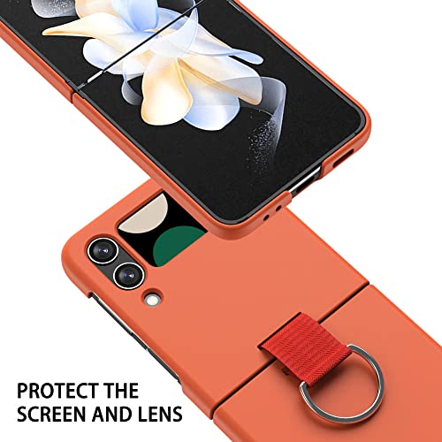 Coque Galaxy Z Flip 4 avec anneau protection PC rigide vert clair - 6