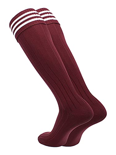 Image of Soccer Socks With Fold Down Top - European Style for Adults - Men and Women