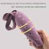 Biustonosz Zapinany Z Przodu Dla Kobiet, Biustonosz Bez Fiszbin W Dużych Rozmiarach, Miękki Biustonosz Dla Seniorów Bez Fiszbin Z Regulowanymi Ramiączkami(Pink,6X-Large)