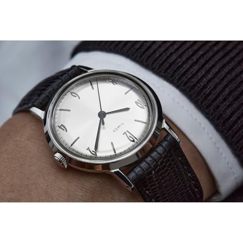 Image of TIMEX Marlin Reissue Mechanical Handwind Watch for Men with Round Dial & Water Resistant Man's Wrist Watches