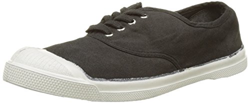 Bensimon - F15004 - TENNIS LACET FEMME - Baskets Basses - Femme - Noir (Carbone) - 37 EU