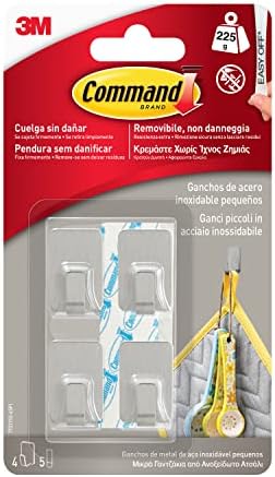 Command 17031SS Stainless Steel Hook, Silver