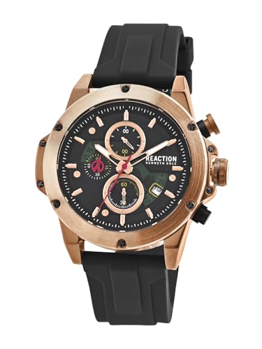 Image of Kenneth Cole Reaction Chronograph Black Dial Watch for Men - KRWGO0071103