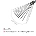 2 Pack Torch Tip Cleaner Set Cleaner Nozzles, 13 Wire Set Cleaning Wires Welder ​Carb Carburetor Jet Spray Guns Torch Tips Firing Hole Motorcycle Moped Welder Stove Burner Holes Cleaner Tool