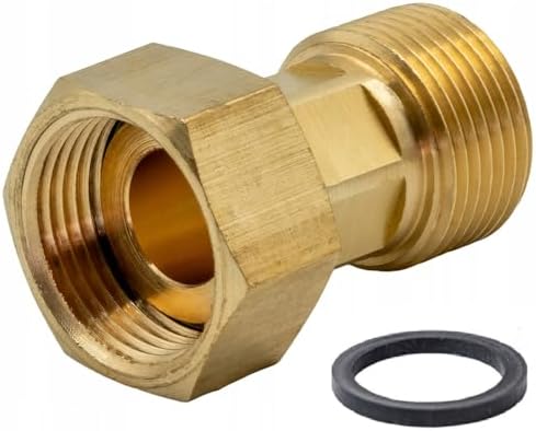 1/2 Stück Messing Wassertankkupplung mit Dichtung G3/8 Zoll XG1/2 Zoll 1/2 Stück Messing Wassertankkupplung mit Dichtung G3/8 Zoll XG1/2 Zoll