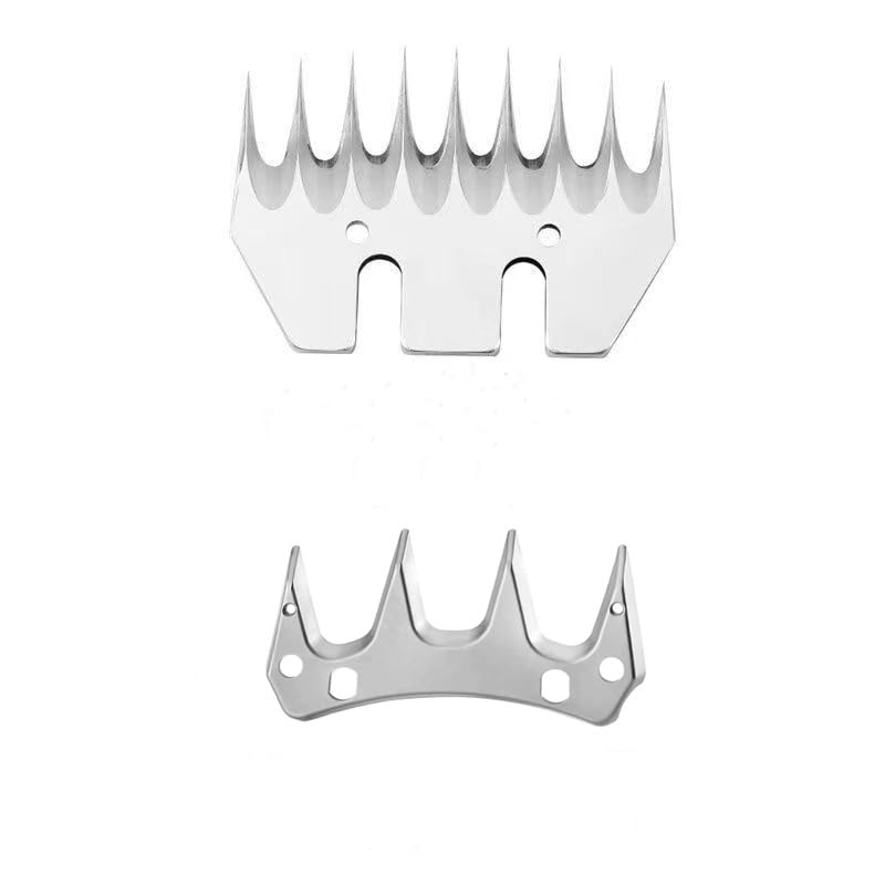4/9 Teeth Straight Replacement Blades for Sheep Shears, Professional Stainless Steel Sheep Shearing Clipper Blades