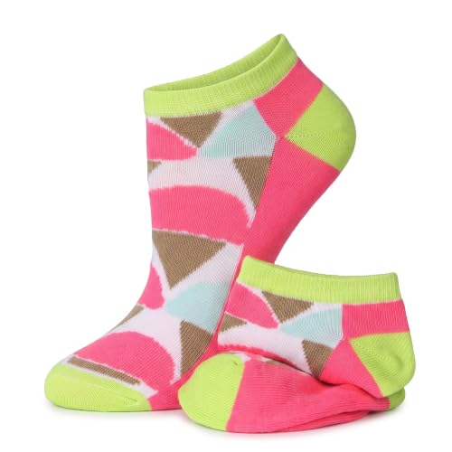 Image of Tipi Toe Women's 10 Pairs Lightweight Colorful Socks - Fun Low Cut Patterns for All-Day Comfort and Easy Everyday Style