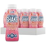 Applied Nutrition Protein Shakes - High Protein Shake Ready To Drink, Protein Drink With 42g Of Protein, Low Fat Protein Shake, On The Go Bottle - 8 x 500ml (Strawberries & Cream)
