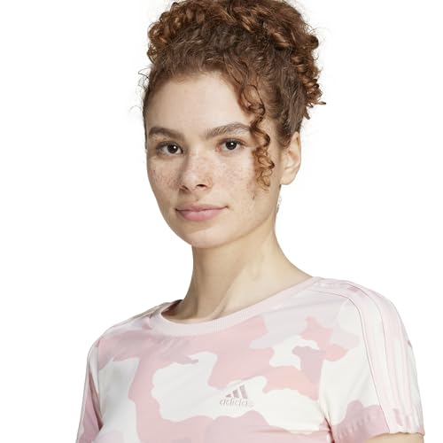 adidas Women's Essentials 3-Stripes Camouflage Printed Baby T-Shirt3