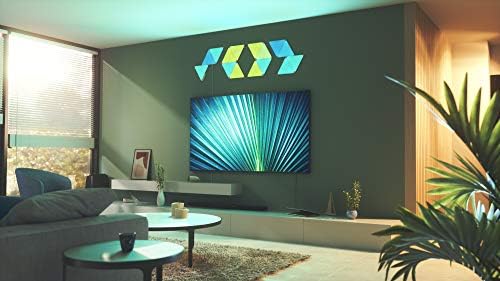Nanoleaf Shapes Triangle Starter Kit, 15 Smart Light Panels LED RGBW - Modular Wi-Fi Colour Changing Wall Lights, Works with Alexa Google Assistant Apple Homekit, for Room Decor & Gaming